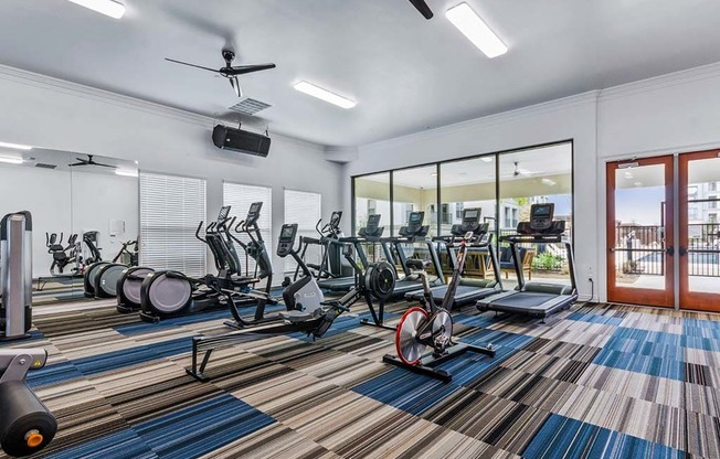 Fitness center at Park at Bayside, Rowlett