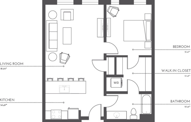 1 bed, 1 bath, 775 sqft, $2,005, Unit 933