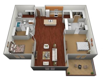 2 beds, 2 baths, 1,130 sqft, $1,210