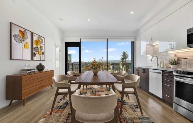 Maya Apartments unit 604 dining area