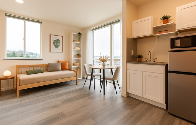 Studio, 1 bath, 175 sqft, $950, Unit 613