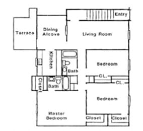 3 beds, 2 baths, 1,330 sqft, $1,625