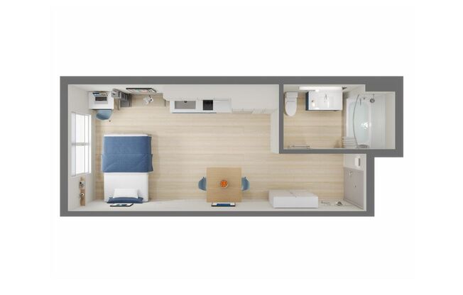 Studio, 1 bath, $2,950, Unit 509