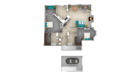 2 beds, 2 baths, 1,251 sqft, $1,771