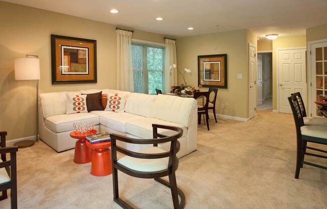 Living Area With Kitchen at Spa Cove Apartments, Annapolis, Maryland