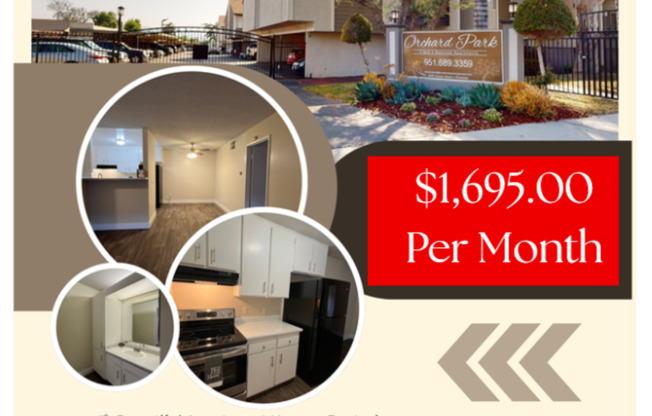 1 bed, 1 bath, 714 sqft, $1,695, Unit 056