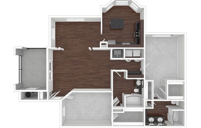 2 beds, 2 baths, 1,525 sqft, $1,909