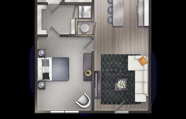 1 bed, 1 bath, 810 sqft, $2,650, Unit 308