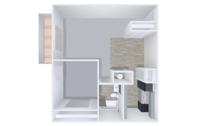 1 bed, 1 bath, 670 sqft, $1,180