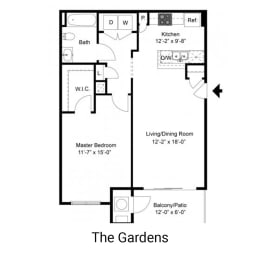 1 bed, 1 bath, 800 sqft, $1,910
