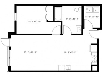 1 bed, 1 bath, 739 sqft, $2,193