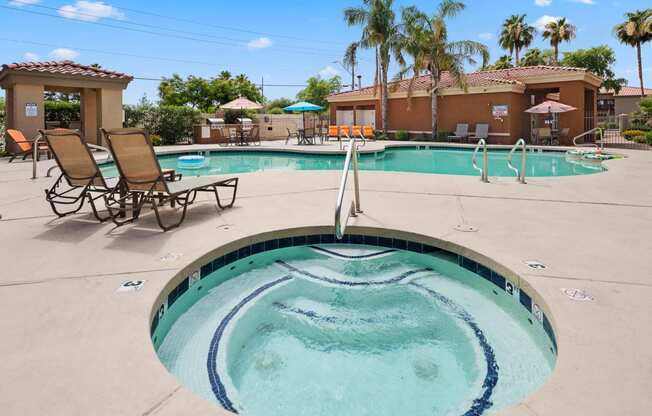 Spa And Pool at The Colony Apartments, Casa Grande, AZ, 85122