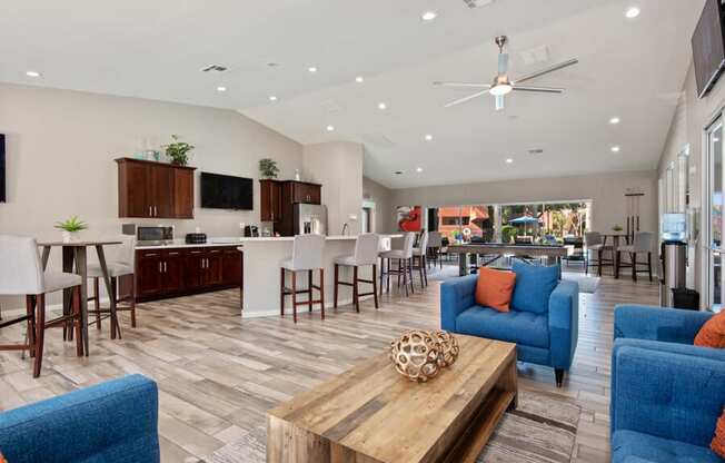 Clubhouse lounge area at Saratoga Ridge, Arizona, 85022