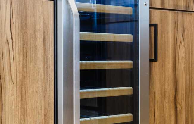 a stainless steel oven with a glass door in a kitchen at Dey & Bergen, Harrison, 07029