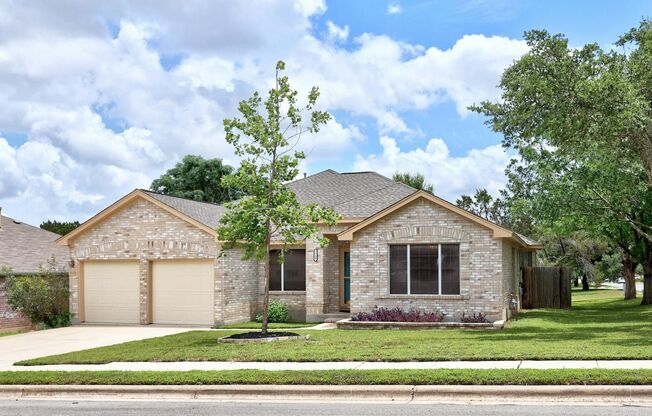 Cedar Park 4 Bed / 2 Bath Single-Story on Corner Lot