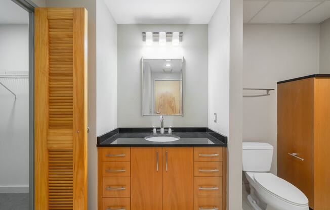 Well-lit bathroom - Main 3 Downtown