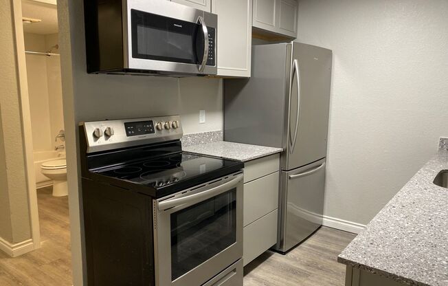 3 beds, 2 baths, 643 sqft, $2,100, Unit B202