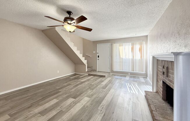 3-Bedroom Duplex with Modern Flooring, Fireplace & Spacious Layout in Grand Prairie