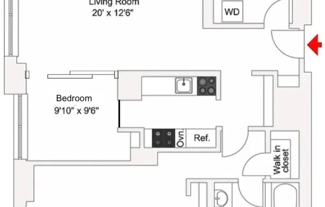 2 beds, 1.5 baths, 1,055 sqft, $7,500, Unit 9C