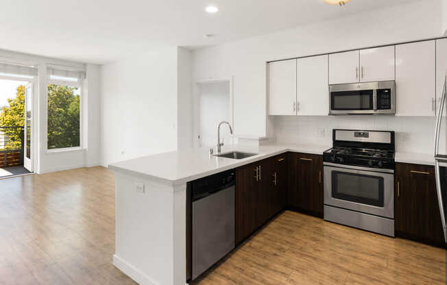 Kitchen with Stainless Steel Appliances