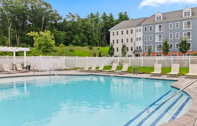 our apartments showcase an outdoor pool