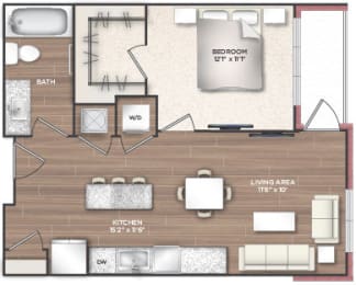 1 bed, 1 bath, 686 sqft, $2,060