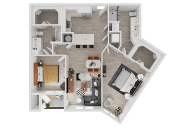 2 beds, 2 baths, 1,166 sqft, $2,595