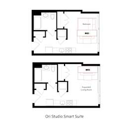 Studio, 1 bath, 365 sqft, $1,757