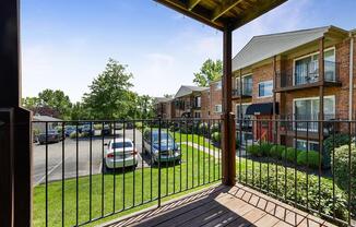 Patio/Balcony at Heritage Hill Estates Apartments, Cincinnati, Ohio