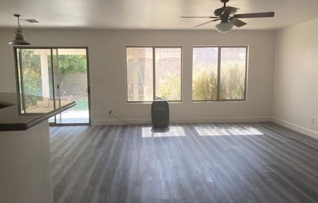 Available For Viewing on October 1, 2025. Gorgeous SW Las Vegas 3 beds, 2.5 baths. Luxury vinyl planks throughout.