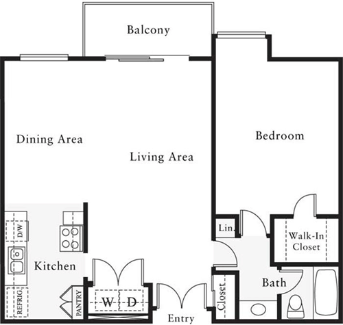 1 bed, 1 bath, 813 sqft, $2,911