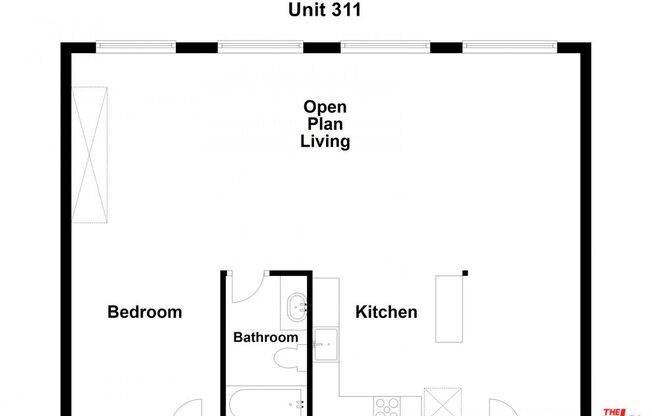1 bed, 1 bath, 750 sqft, $2,200, Unit 311