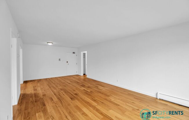 Inner Sunset: Top Floor w/ Optional Parking & Laundry Onsite