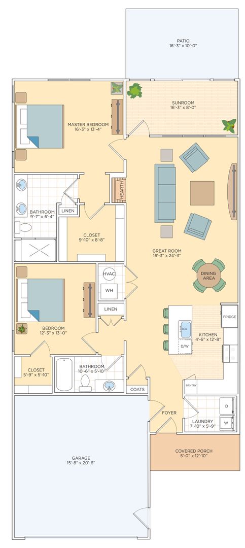 2 beds, 2 baths, 1,540 sqft, $2,995, Unit 18 Sire Way