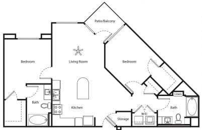 2 beds, 2 baths, 1,093 sqft, $2,715