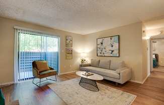 Living Room at Indian Creek Apartments, Carrollton