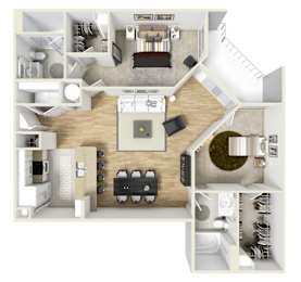 2 beds, 2 baths, 1,246 sqft, $2,480