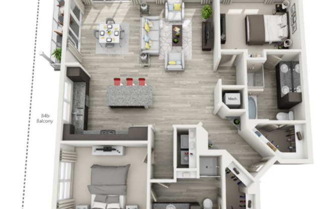 2 beds, 2 baths, 1,415 sqft, $2,160