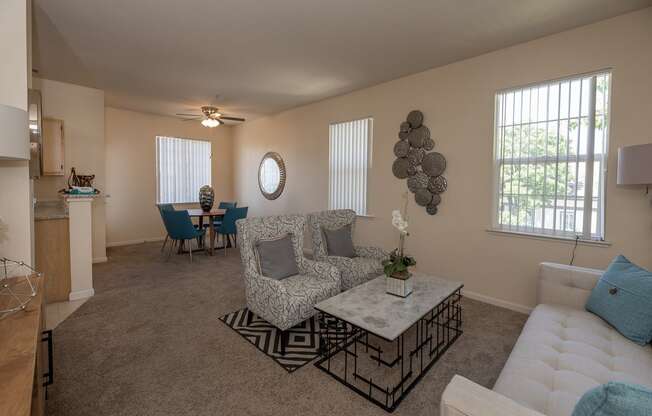 Stoneridge model 2 living room and dining room