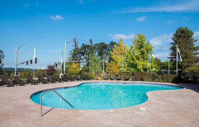 Pool & Sundeck at Crown Court Apartments, Oregon, 97015
