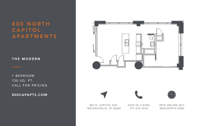 1 bed, 1 bath, 720 sqft, $1,400