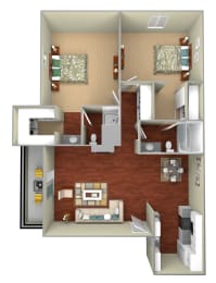 2 beds, 2 baths, 1,055 sqft, $2,831