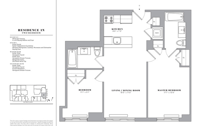 2 beds, 2 baths, 844 sqft, $4,500, Unit KESTREL1N