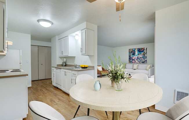 Dining area near kitchen