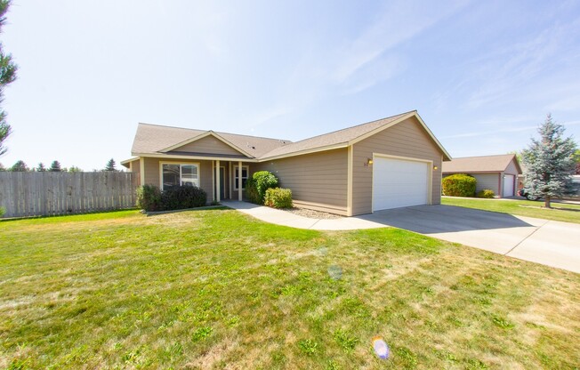 Open Floor Plan Home with Large Fenced Yard
