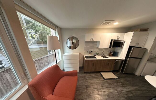 741 Harvard Modern studios with w/d in unit!