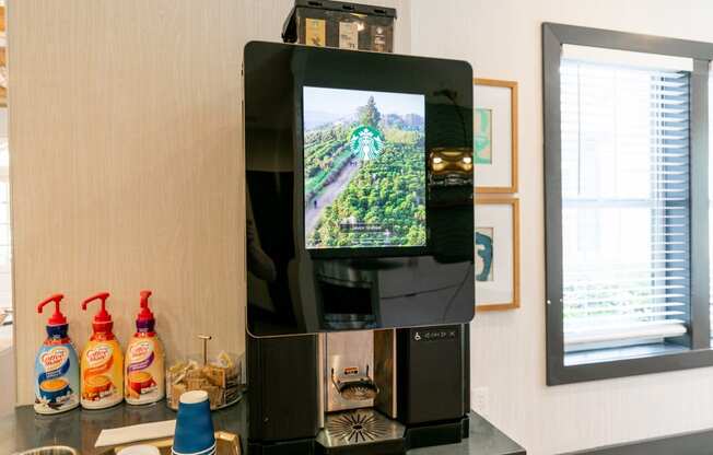 Complimentary Coffee Station at Willowest in Lindbergh in Atlanta, GA 30324