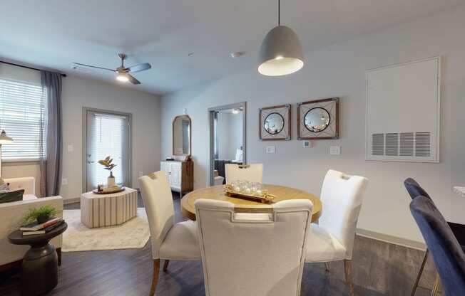 Dining Area at The Address Galleria, Matthews, NC, 28105