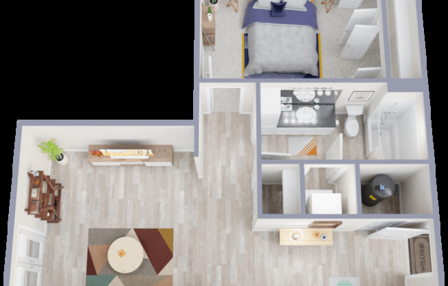 1 bed, 1 bath, 656 sqft, $1,500