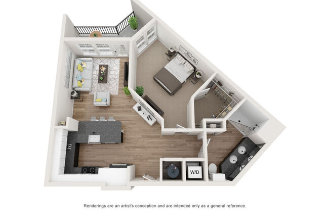 1 bed, 1 bath, $1,350